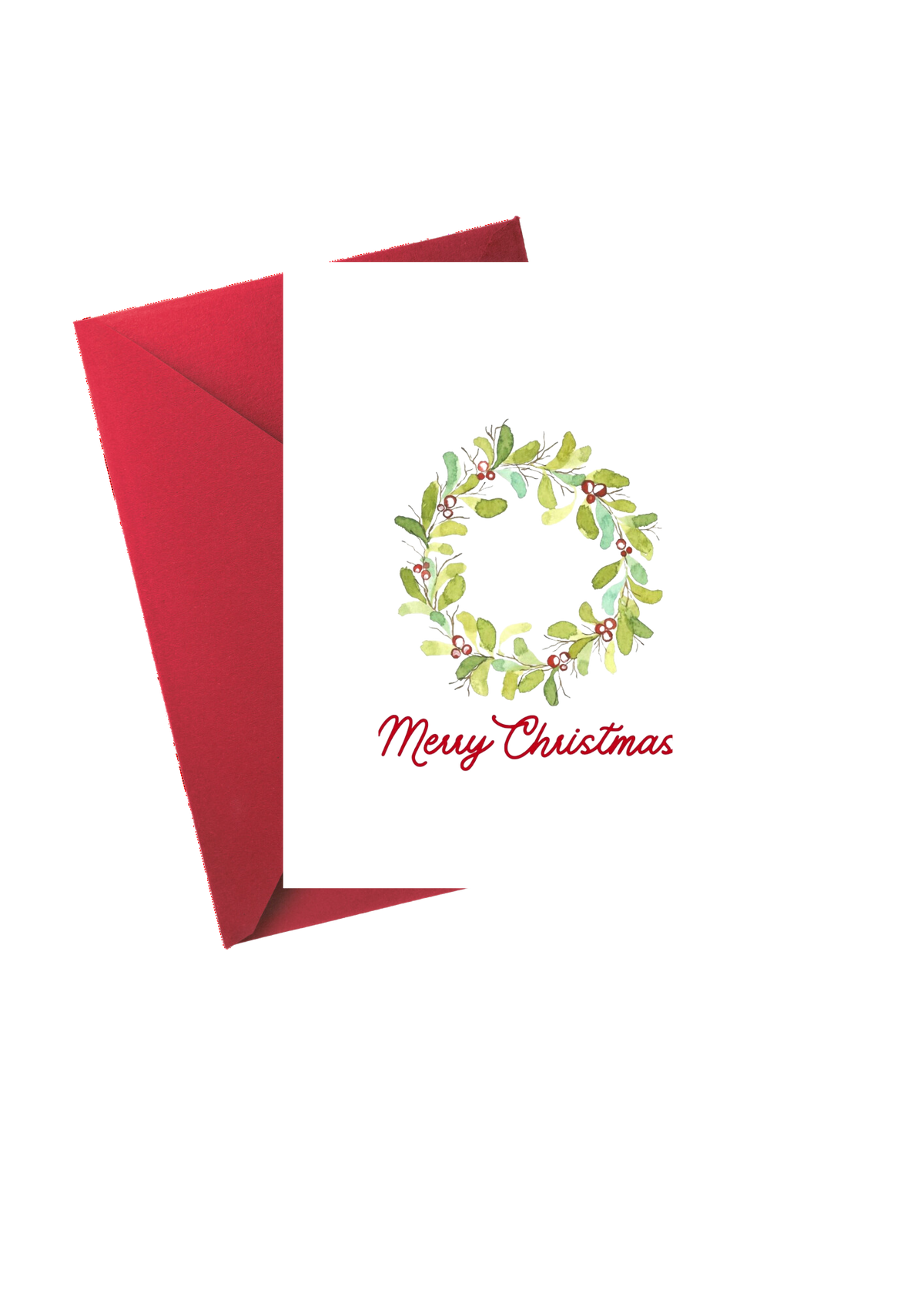 Merry Christmas - Wreath of Wishes