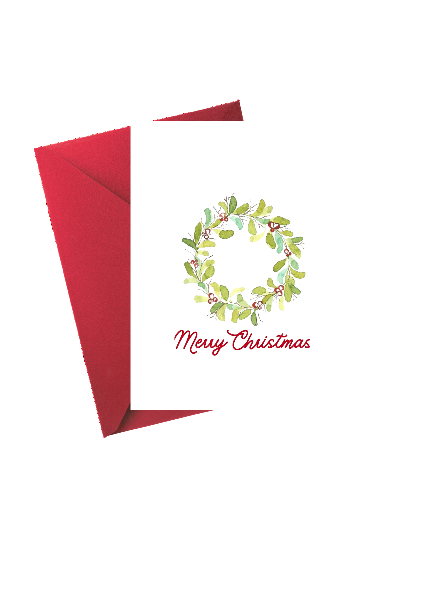 Merry Christmas - Wreath of Wishes