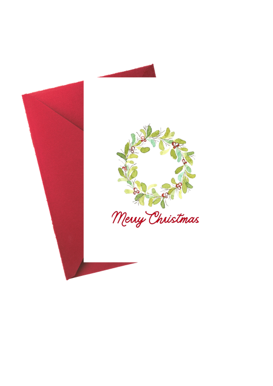 Merry Christmas - Wreath of Wishes