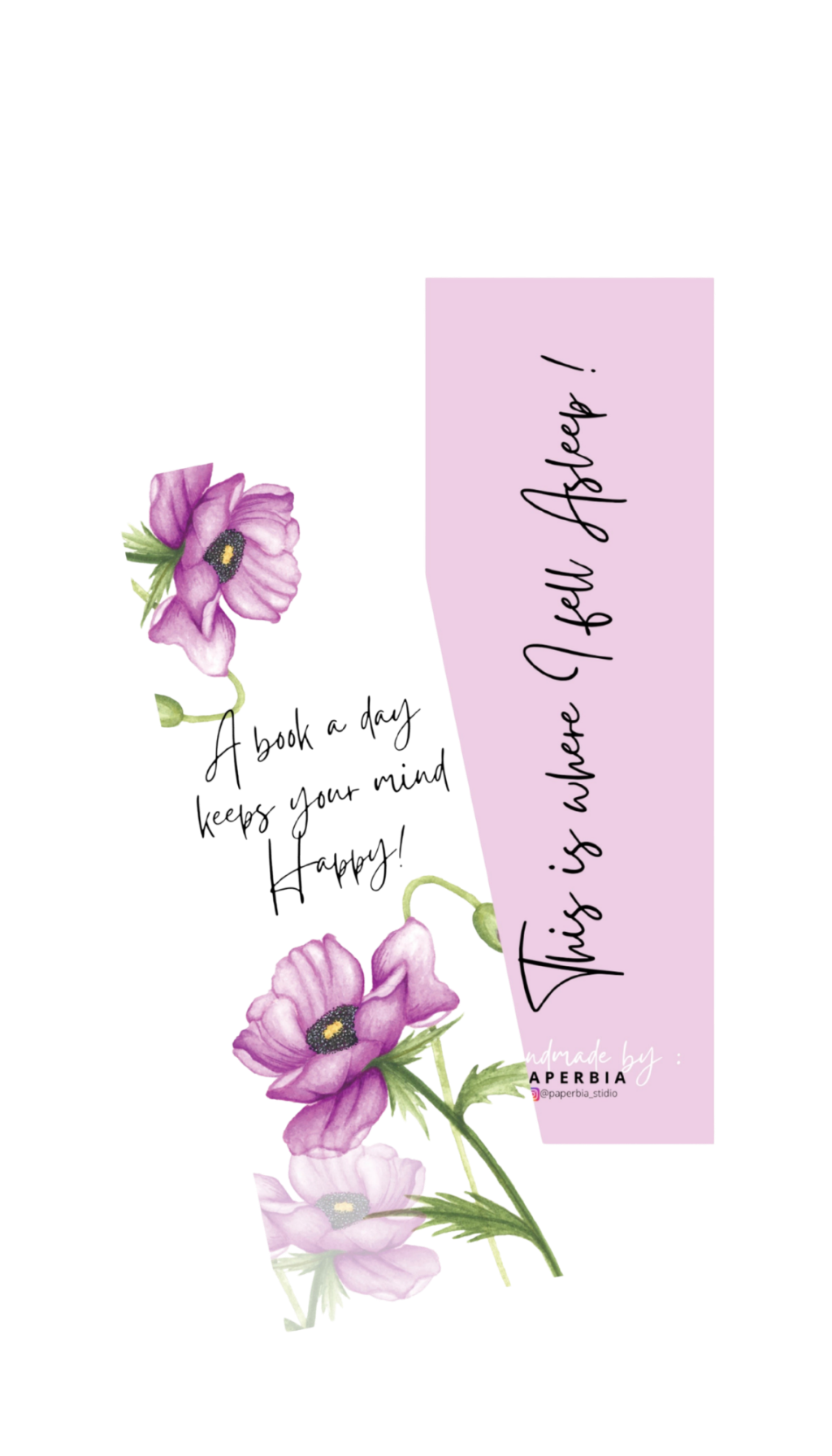 Purple Poppies - A book a day keeps your mind Happy